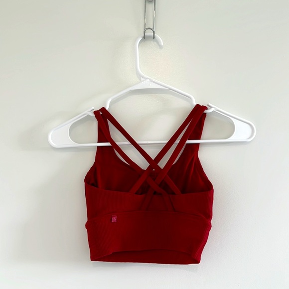 Lululemon Rib-Knot Sports Bra. Red. Size XS - Picture 2 of 4